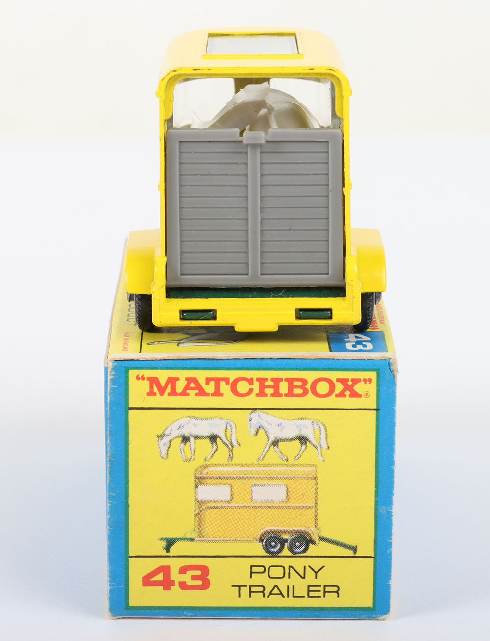 Matchbox Lesney Regular Wheel MB-43 Pony Trailer, Lesney Regular wheel model in last issue F box - Image 4 of 5