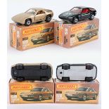 Two Matchbox Lesney Superfast MB-59 Porsche 928 Boxed Models