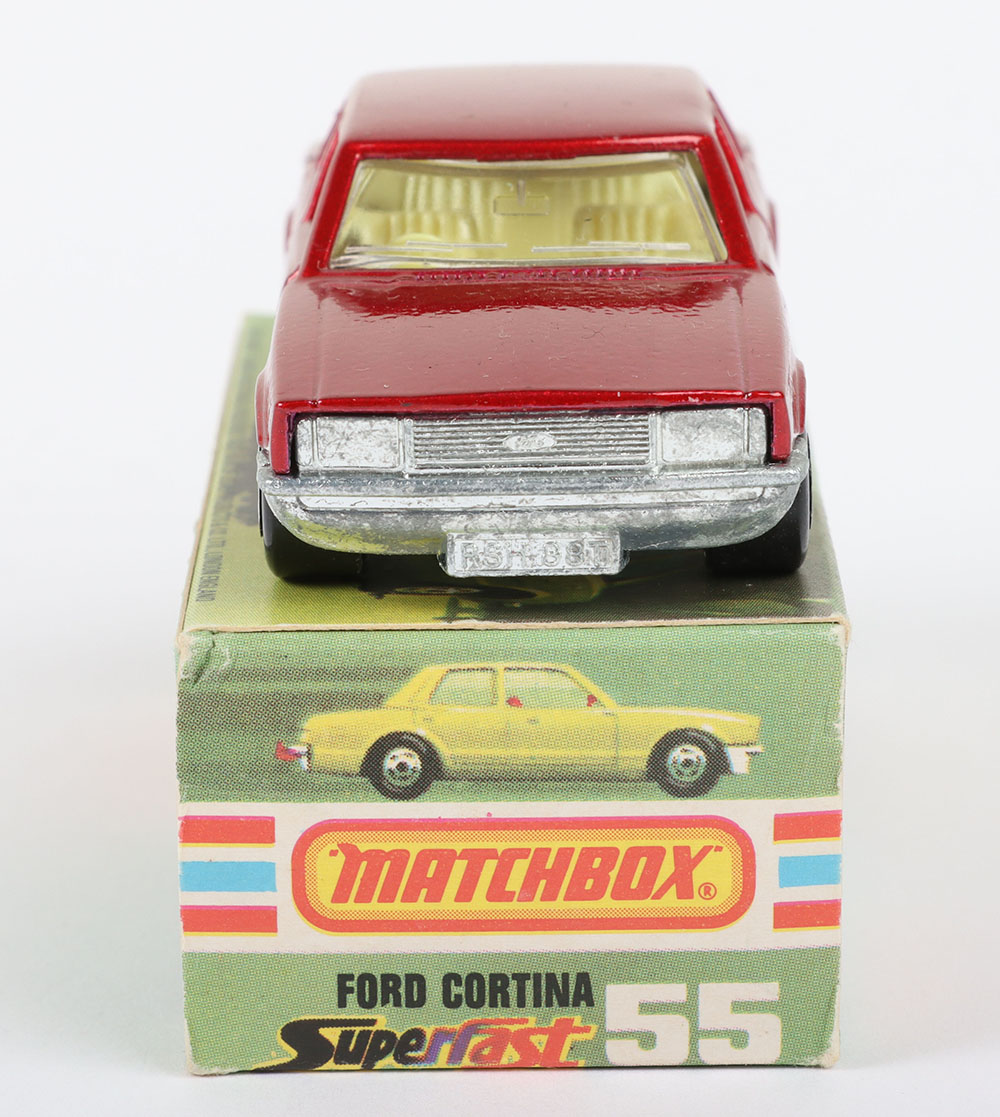 Matchbox Lesney Superfast MB-55 Ford Cortina with RED body - Image 3 of 5