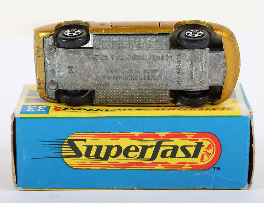 Matchbox Lesney Superfast MB-33 Lamborghini Miura P400, Transitional model - Image 5 of 5