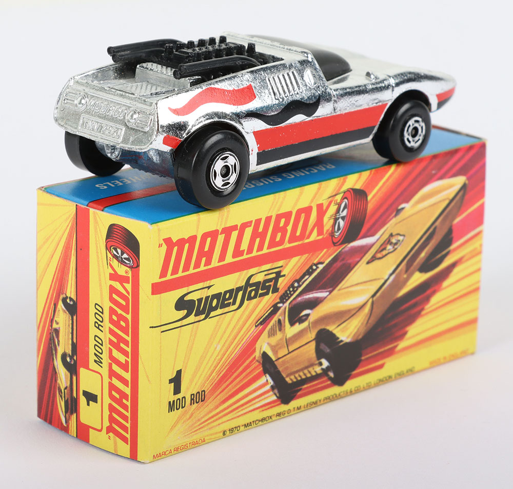 Matchbox Lesney Superfast MB-1 Mod Rod with SILVER body and BLACK ENGINE - Image 2 of 5