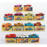 Thirteen Matchbox Lesney Superfast Boxed models, England: