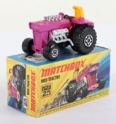 Matchbox Lesney Superfast MB-25 Mod Tractor with rarer HEADLIGHTS cast on mudguards