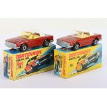 Two Matchbox Lesney Mercedes 350SL Boxed Models