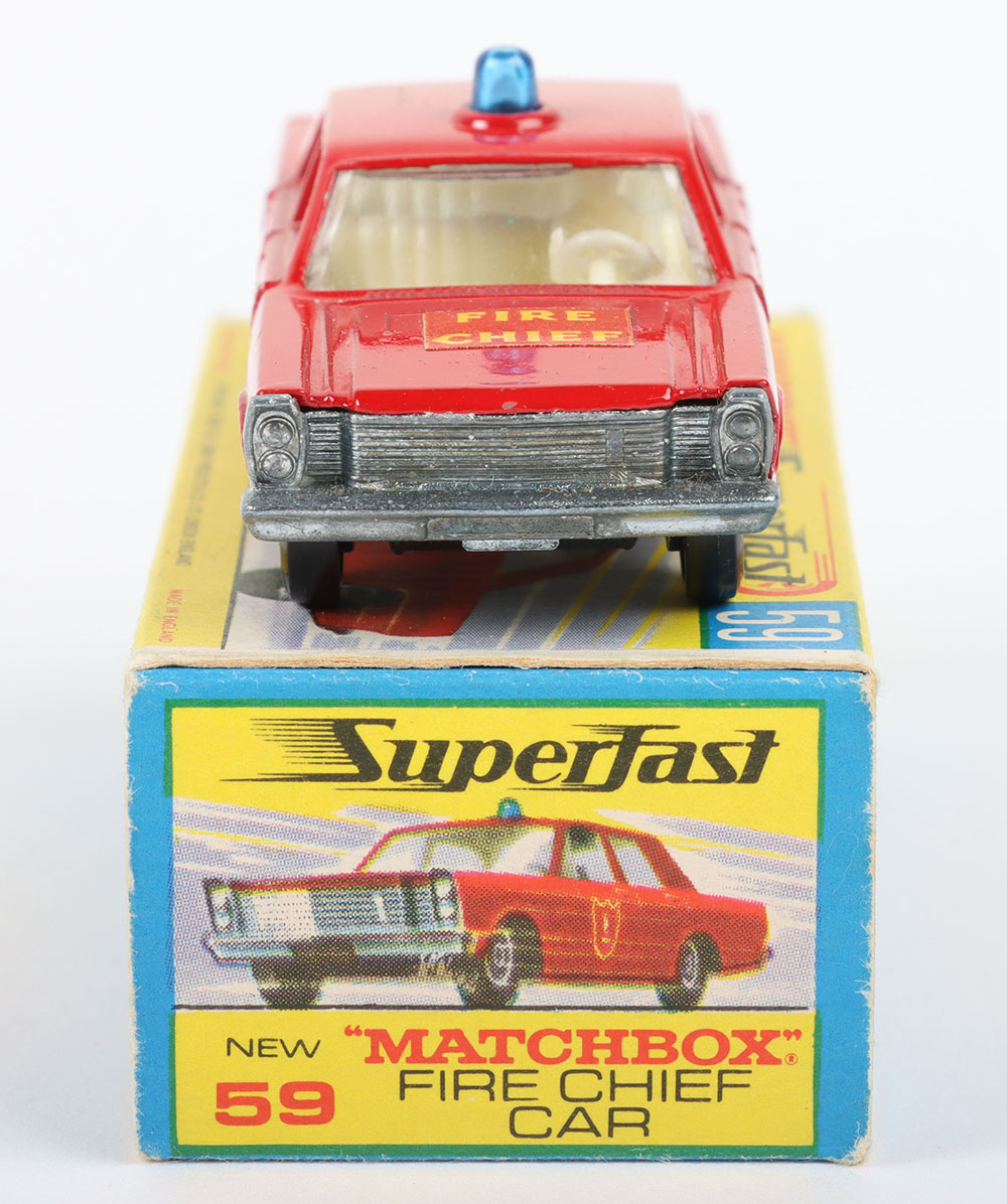 Matchbox Lesney Superfast MB-59 Ford Galaxie Fire Chief Car with Red body - Bild 3 aus 5