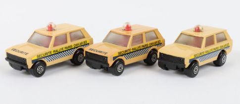 Three Matchbox Lesney Superfast Police Patrol Models