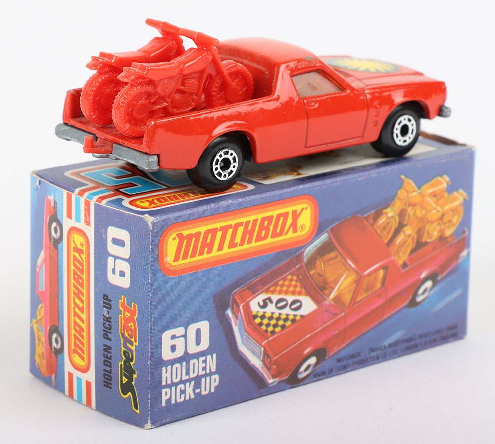 Matchbox Lesney Superfast MB-60 Holden Pick-Up with hard to find SUN label and rare RED INTERIOR - Bild 2 aus 5
