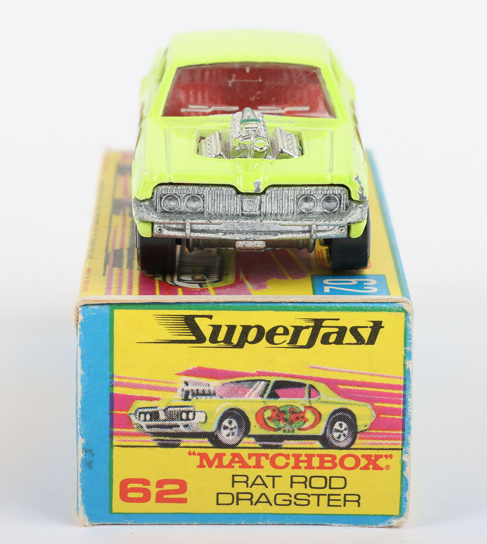 Matchbox Lesney Superfast MB-62 Rat Rod Dragster, variation with LIGHT YELLOW-GREEN bodyl - Bild 3 aus 5