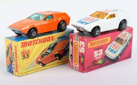 Two Matchbox Lesney Superfast MB-53 Tanzara Boxed Models