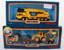 Two Matchbox Superkings Construction Vehicles