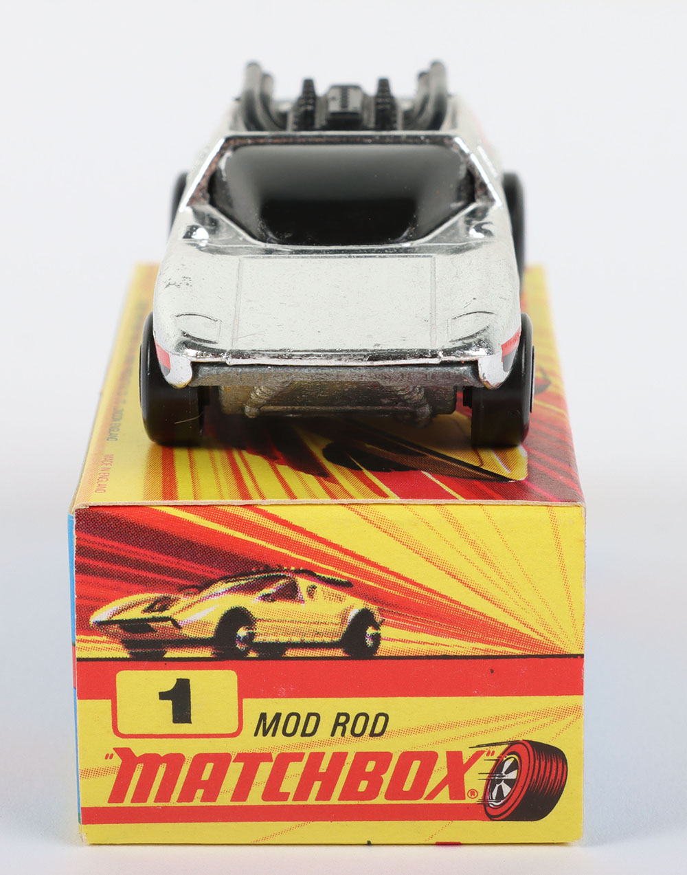 Matchbox Lesney Superfast MB-1 Mod Rod with SILVER body and BLACK ENGINE - Image 3 of 5