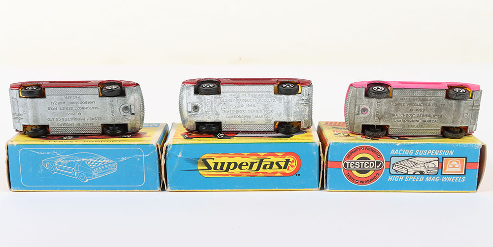 Three Matchbox Lesney Superfast Lamborghini Marzal Boxed Models - Image 5 of 5