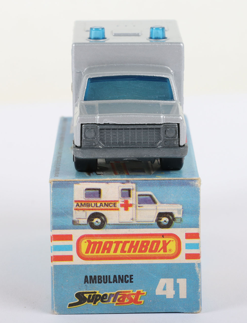Matchbox Lesney Superfast MB-41 Ambulance with SILVER body and RALLYE 81 PARIS-DAKAR labels - Bild 3 aus 5