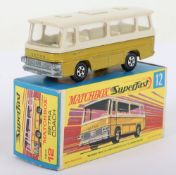 Matchbox Lesney Superfast MB-12 Setra Coach with GOLD body and DARK TAN roof