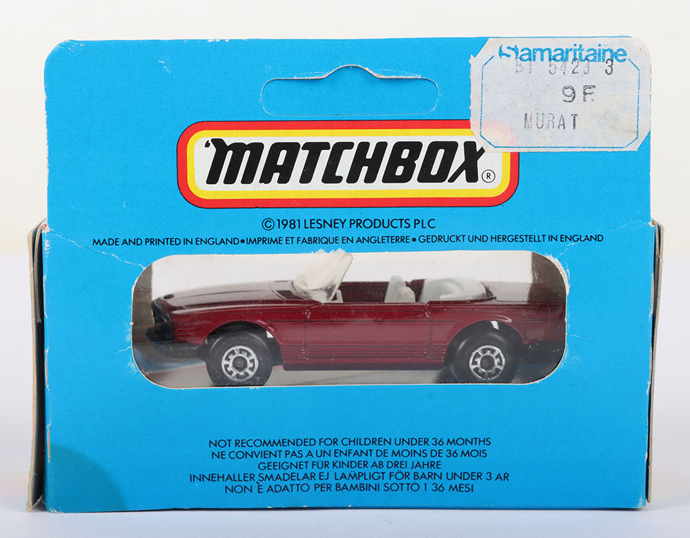 Matchbox Lesney Superfast MB-6 Mercedes 350SL with extremely hard to find BLACK England base - Image 2 of 6