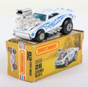 Matchbox Lesney Superfast MB-26 Cosmic Blues with hard to find USA L picture box