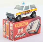 Matchbox Lesney Superfast MB-20 Police Patrol with CHECKER labels & rarer UNPAINTED base