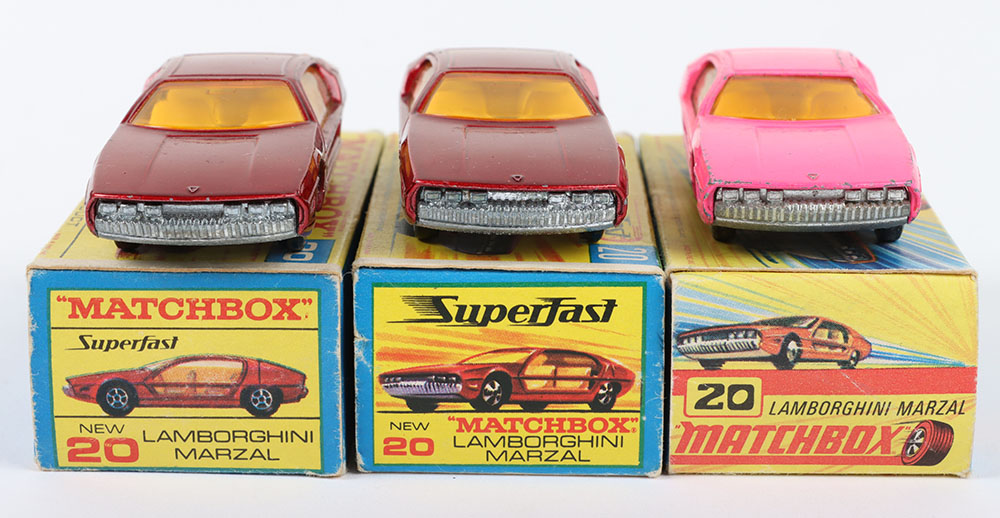 Three Matchbox Lesney Superfast Lamborghini Marzal Boxed Models - Image 3 of 5