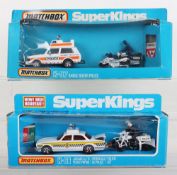 Two Matchbox Superkings Police Patrol Sets