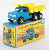 Matchbox Lesney Superfast Matchbox Lesney Superfast Boxed Model, England: MB-48 Dodge Dumper Truck,