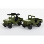 Two Matchbox Lesney Superfast MB-38-Armoured Jeep Models