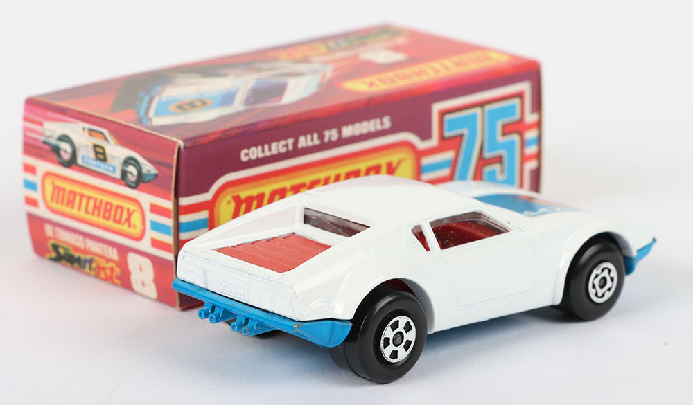 Matchbox Lesney Superfast MB-8 De Tomaso Pantera with scarce RED INTERIOR & REAR PANE - Image 7 of 7