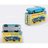 Matchbox Lesney Superfast MB-14 Iso Grifo with rarer LIGHT Blue-Green body