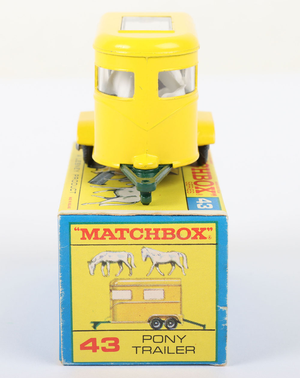 Matchbox Lesney Regular Wheel MB-43 Pony Trailer, Lesney Regular wheel model in last issue F box - Image 3 of 5