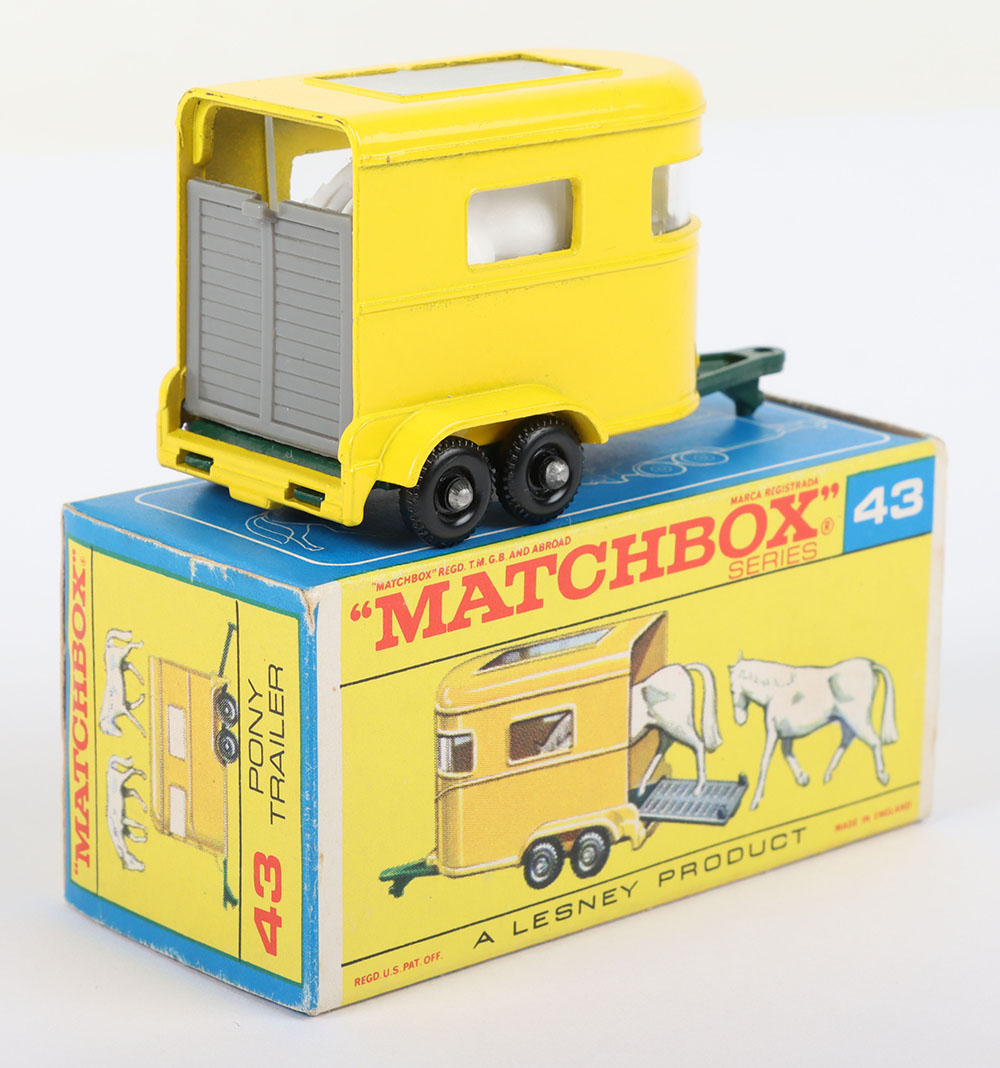 Matchbox Lesney Regular Wheel MB-43 Pony Trailer, Lesney Regular wheel model in last issue F box - Image 2 of 5