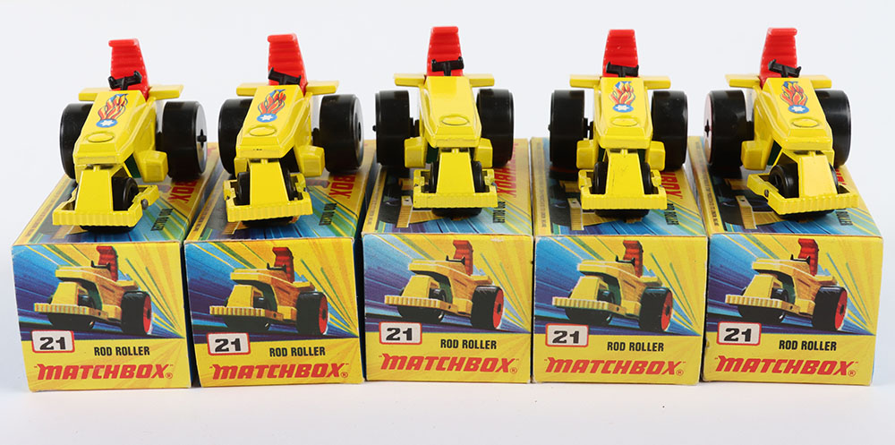 Five Matchbox Lesney Superfast Rod Roller Boxed Models - Bild 4 aus 5