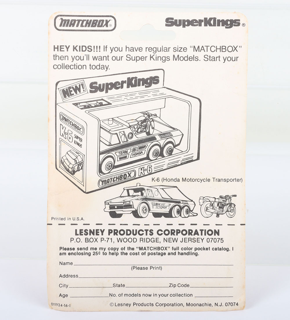 Matchbox Lesney Superfast Blisterpack Model Passenger Coach with scarcer GWR labels - Image 3 of 8