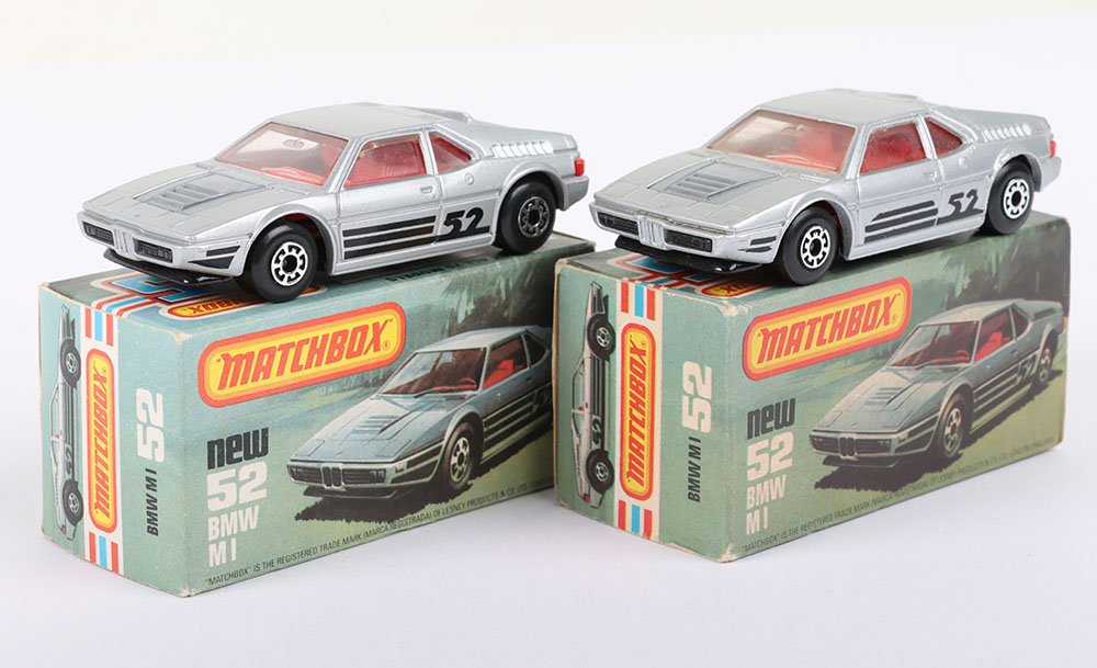 Two Matchbox Lesney Superfast MB-52 BMW MI,Boxed Models - Image 3 of 6