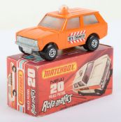 Matchbox Lesney Superfast MB-20 Police Patrol with ORANGE body and SITE ENGINEER labels