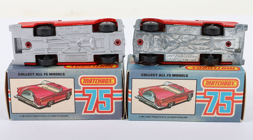 Two Matchbox Lesney Superfast MB-42 ’57 T-Bird Boxed Models - Image 6 of 6