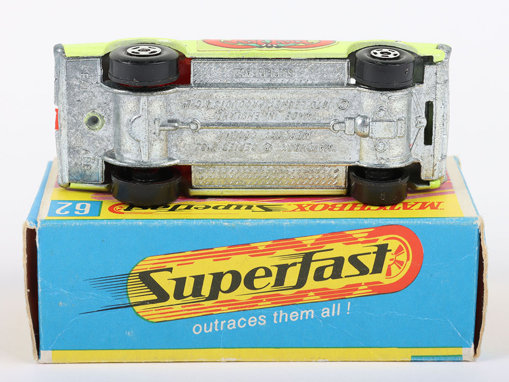 Matchbox Lesney Superfast MB-62 Rat Rod Dragster, variation with LIGHT YELLOW-GREEN bodyl - Bild 5 aus 5