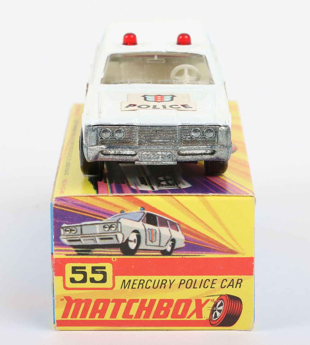 Matchbox Lesney Superfast MB-55 Police Car with rarer POLICE SHIELD Hood label and SHIELD side label - Bild 5 aus 7