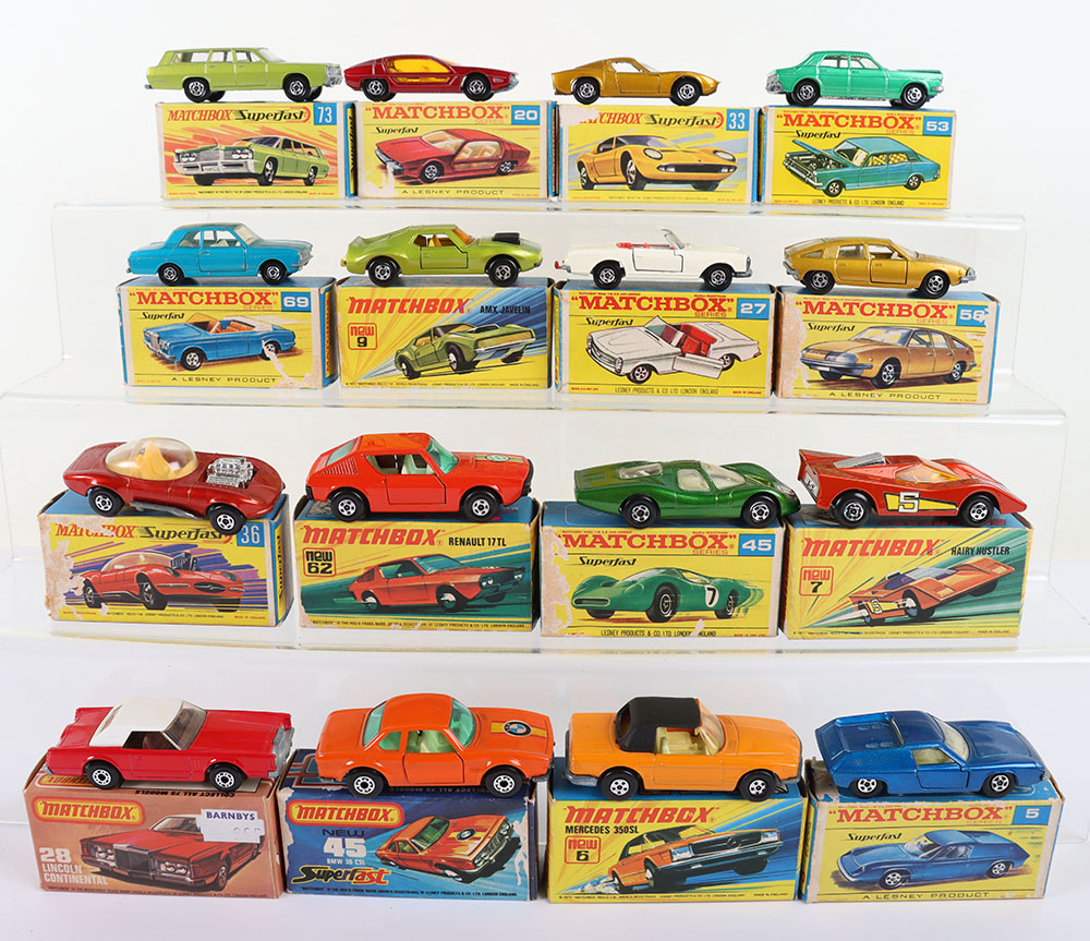 Sixteen Matchbox Lesney Superfast Boxed models, England: - Bild 2 aus 2