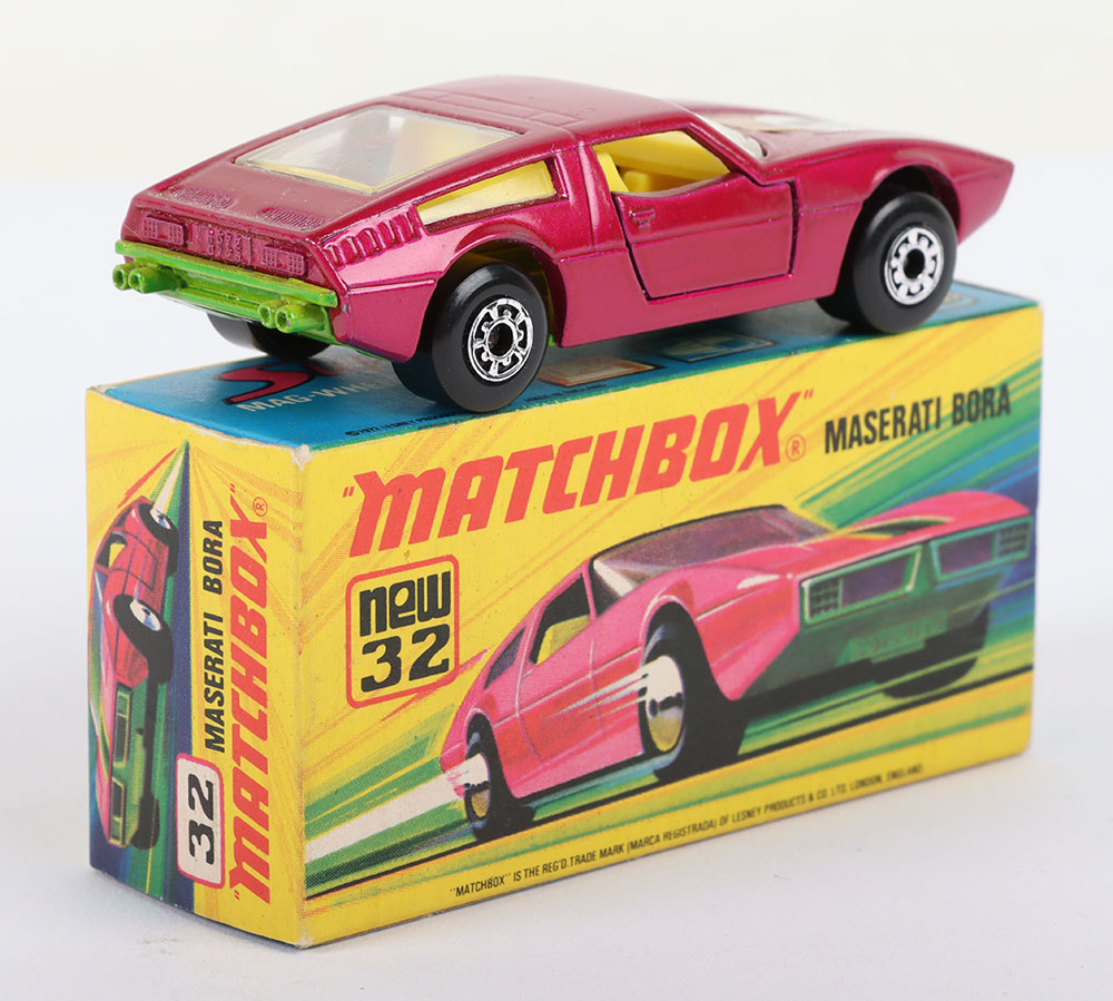 Matchbox Lesney Superfast MB-32 Maserati Bora with rarer 3 label - Image 2 of 5