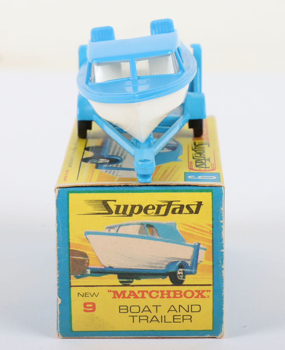 Matchbox Lesney Superfast  MB-9 Boat and Trailer, Transitional model - Image 4 of 5