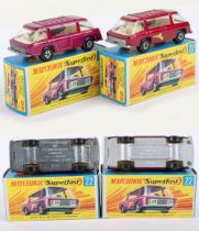 Two Matchbox Lesney Superfast Freeman Intercity Commuter Boxed Models