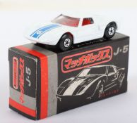 Matchbox Lesney Superfast MB-41 Ford GT with White body and WIDE 5-Spoke wheels