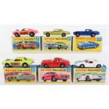 Six Matchbox Lesney Superfast Boxed models, England: