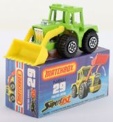 Matchbox Lesney Superfast MB-29 Tractor Shovel with LIME GREEN body