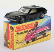 Matchbox Lesney Superfast MB-5 Lotus Europa with BLACK JPS body