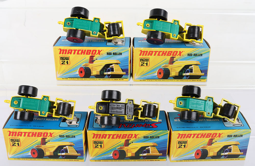 Five Matchbox Lesney Superfast Rod Roller Boxed Models - Bild 3 aus 5