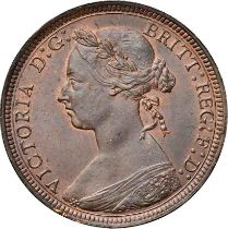 NGC MS 63 BN Victoria (1837-1901), Halfpenny 1893,