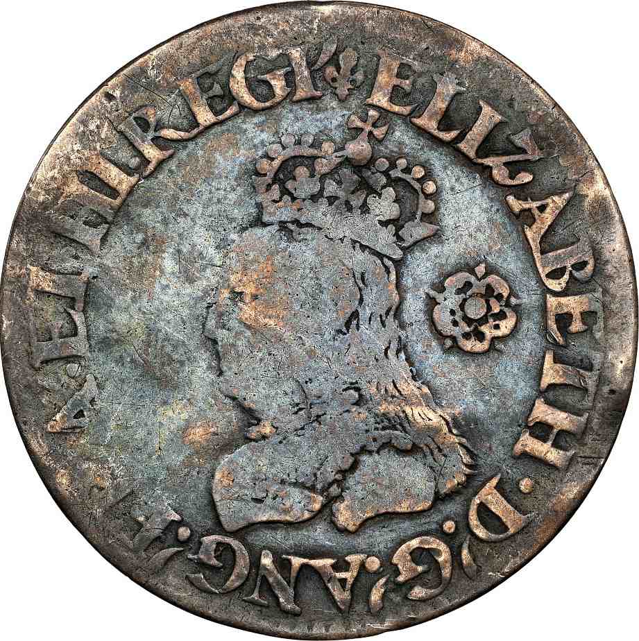 NGC G 6 Elizabeth I (1558-1603) Sixpence, Milled 1567 S-2599,