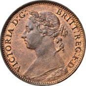 NGC MS 63 BN Victoria (1837-1901), Farthing, 1882H, 