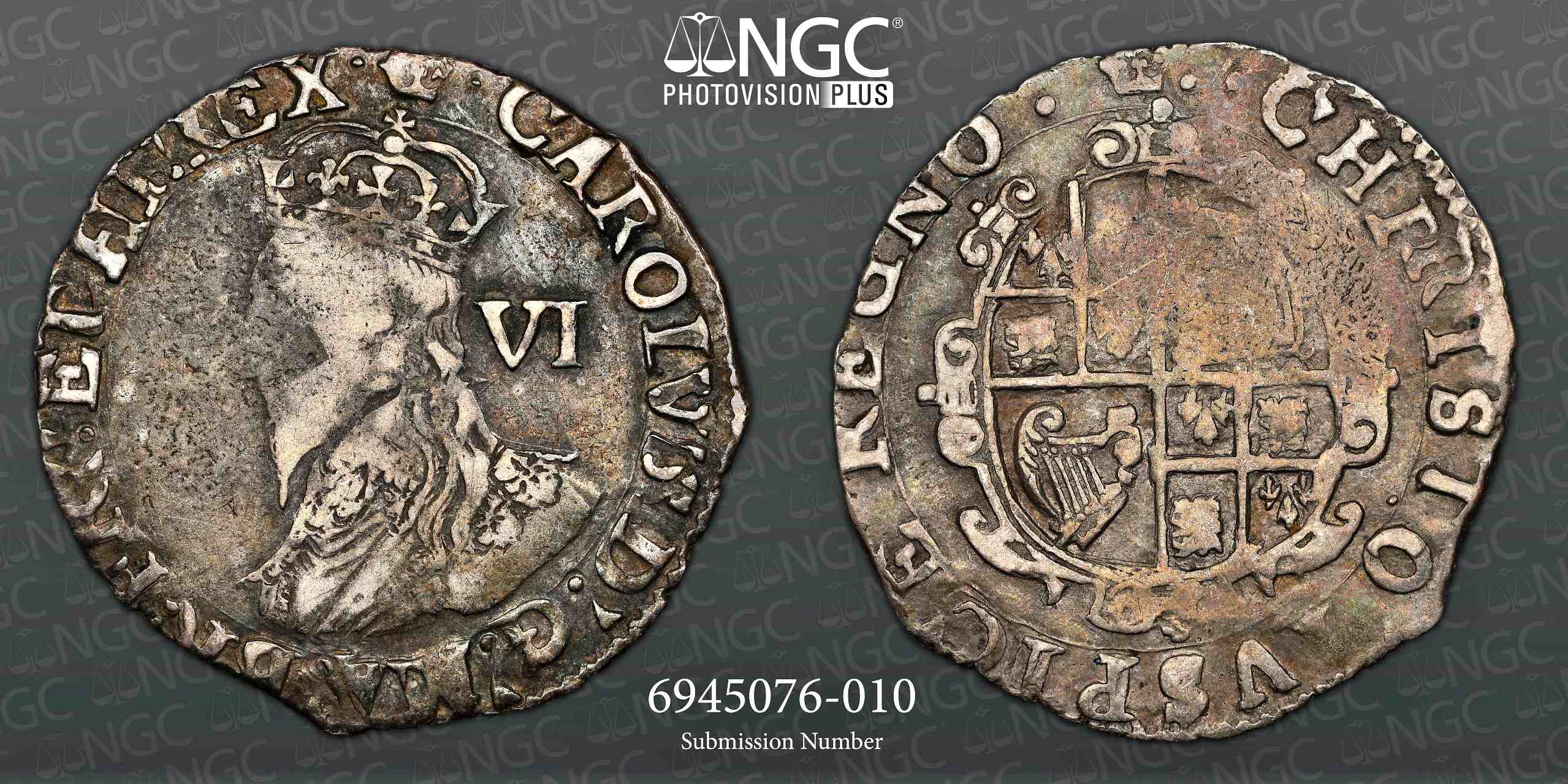 Top Pop NGC VF 25, Charles I (1635-36) Sixpence S-2813,   - Image 3 of 3