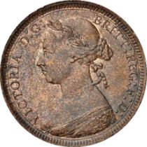 NGC MS 62 BN Victoria (1837-1901), Halfpenny, 1888,